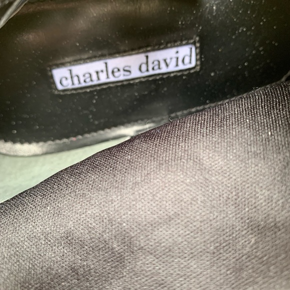 CHARLES DAVID women’s black sequined size 11 pointy toe ankle boots MINT cond. - Picture 8 of 11